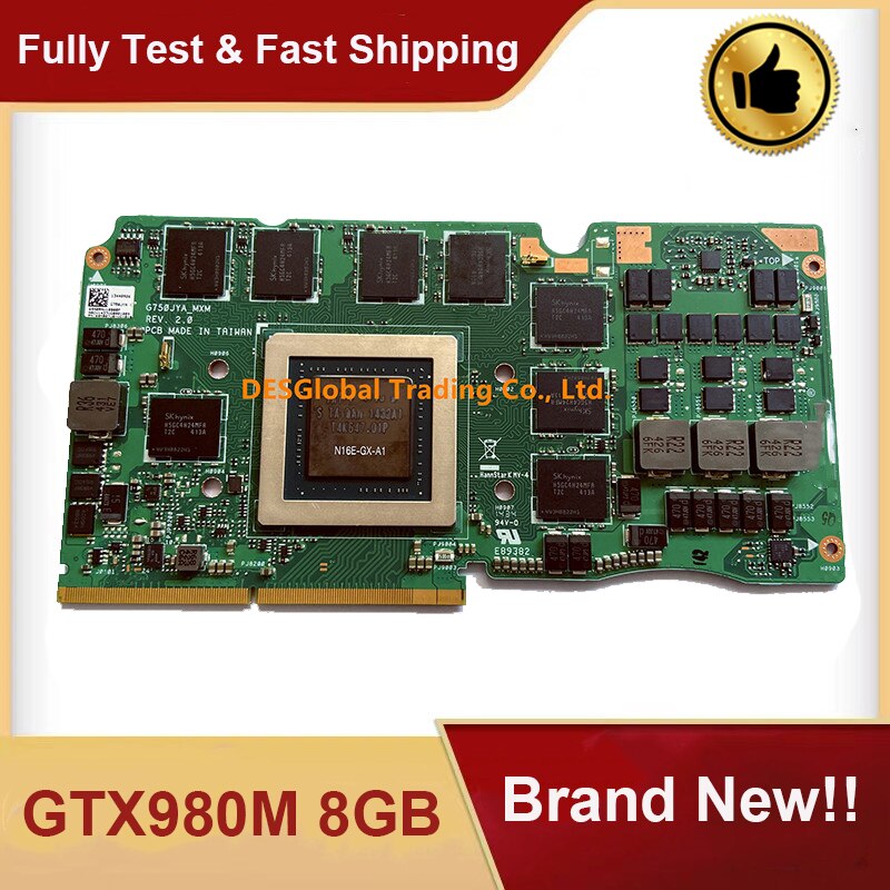 Lapotp ASUS G750J G750JY G750JYA   ׷ ī GPU, GTX 980M GTX980M N16E-GX-A1, DDR5 8GB VGA, 100% ۵